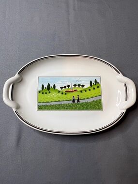 Villeroy & Boch “Design Naif” Oval Serving Tray – Vintage 1980s